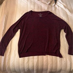 Medium long sleeve Soft & Sexy American Eagle Outfitters red black stitching